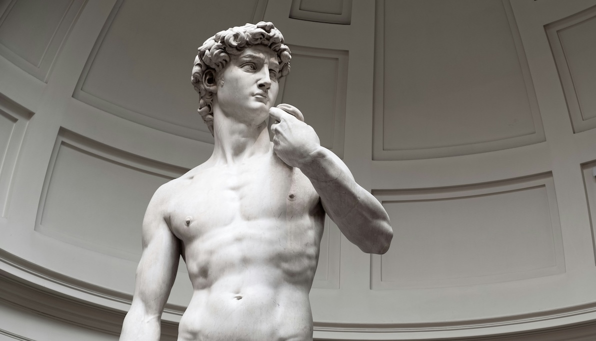 The statuesque form of David, often regarded as the masculine ideal, speaks to the health goals many men idealize when seeking TRT in St. Charles.