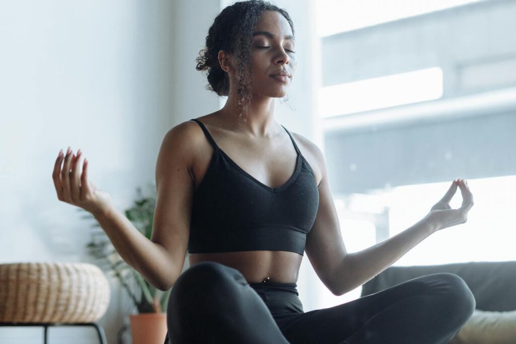 A woman feels more inner peace after pursuing her aesthetic goals with treatments like arm sculpting in St. Charles.